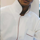 Cotton and Cashmere Classic Pyjamas in Cream and Wine