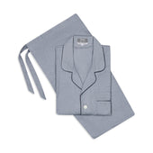 Cotton and Cashmere Classic Pyjamas in Denim and Navy