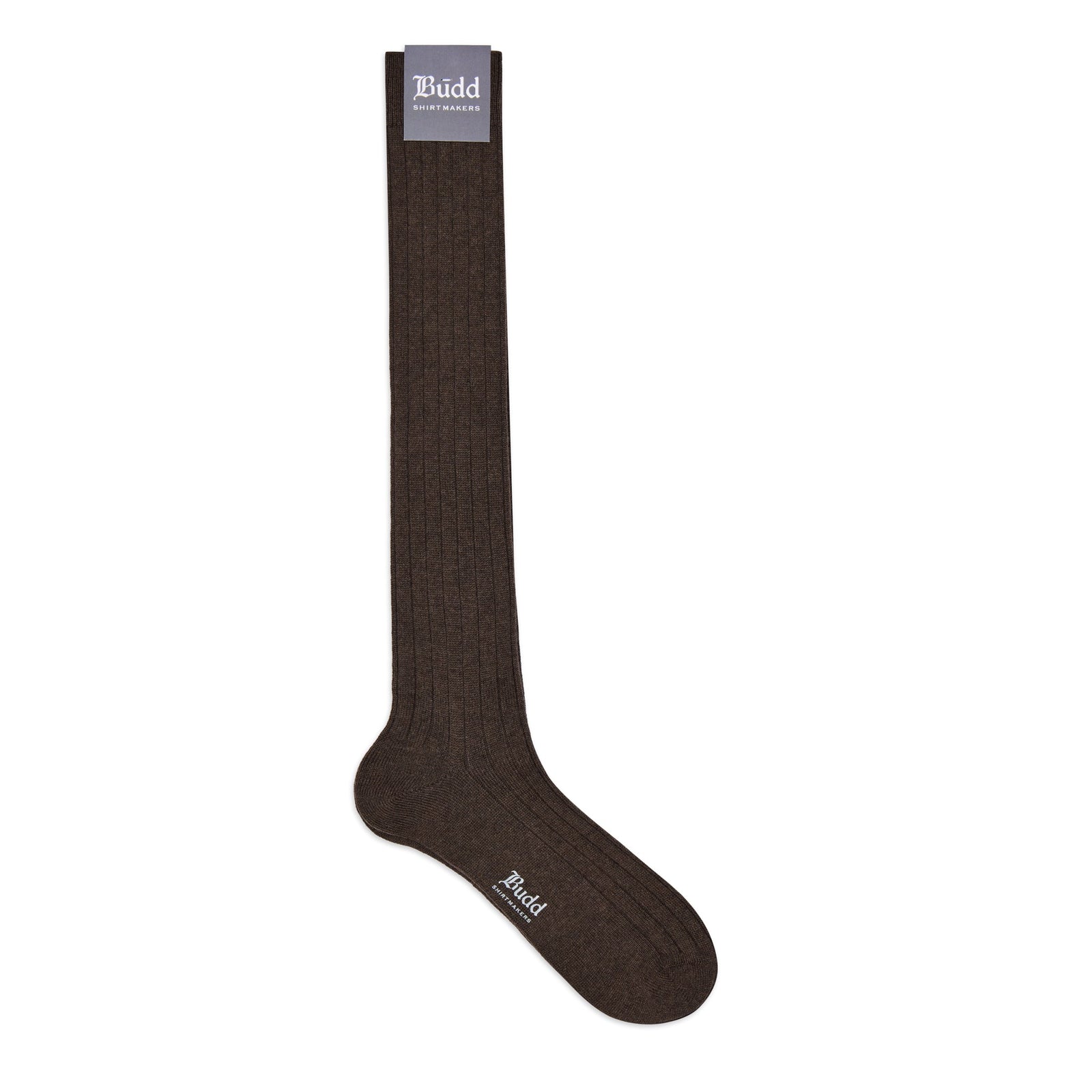 Cashmere Long Socks In Brown