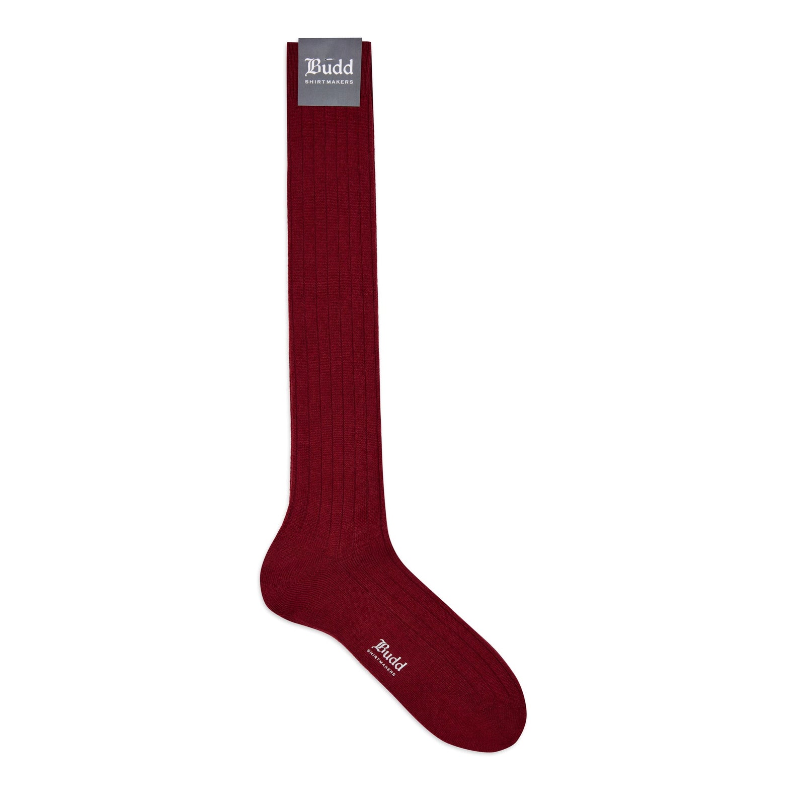 Cashmere Long Socks In Claret