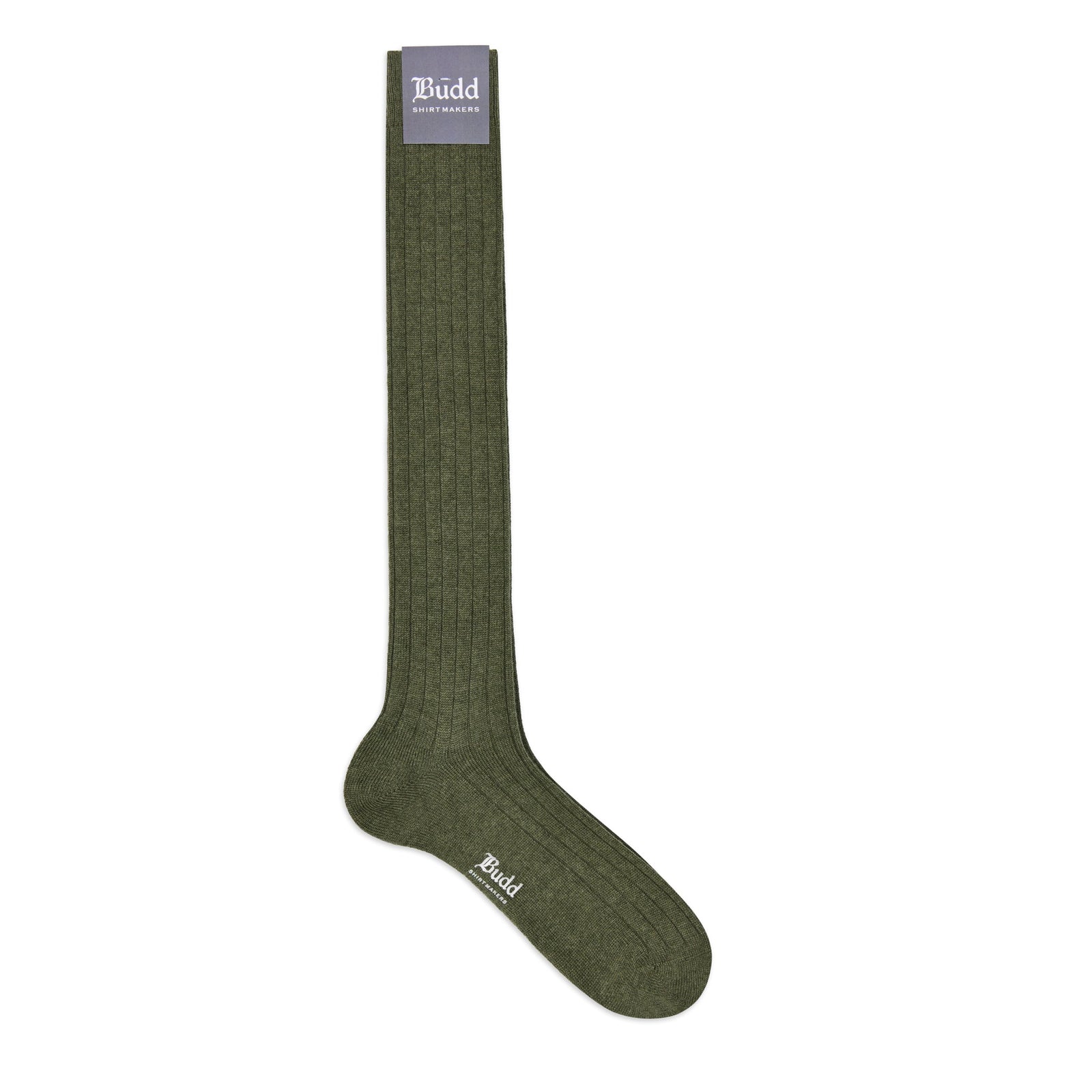 Cashmere Long Socks In Green