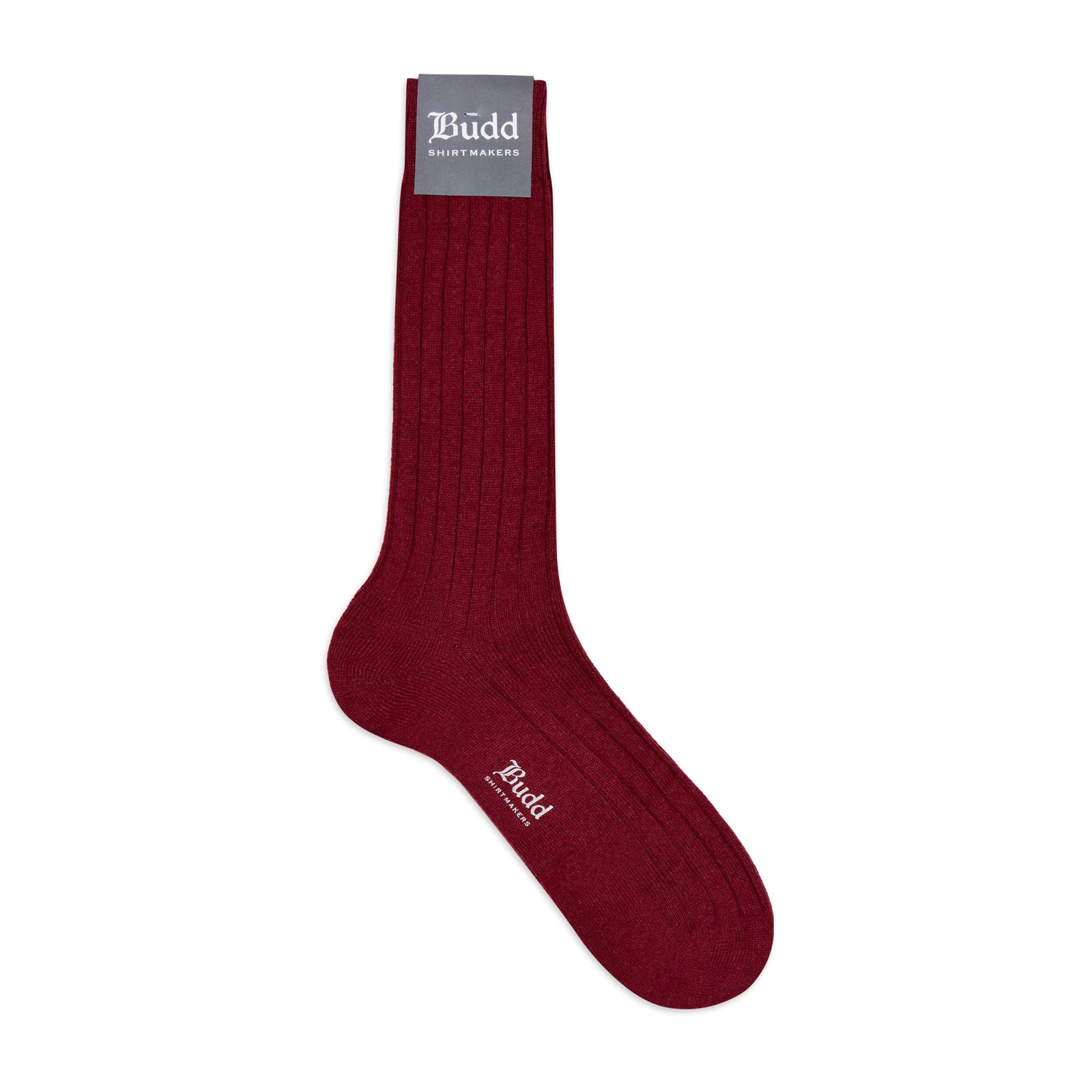 Cashmere Short Socks In Claret