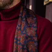 Plain Cashmere Roll Neck Jumper In Claret