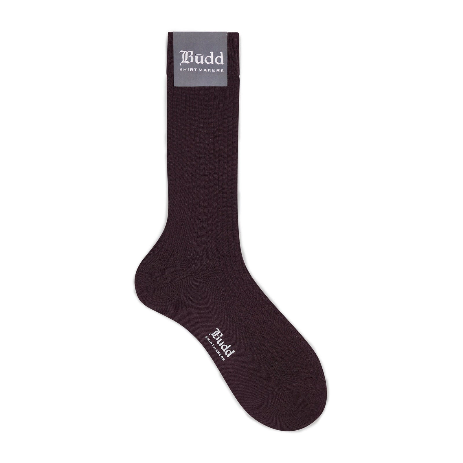 Short Wool And Silk Socks In Purple