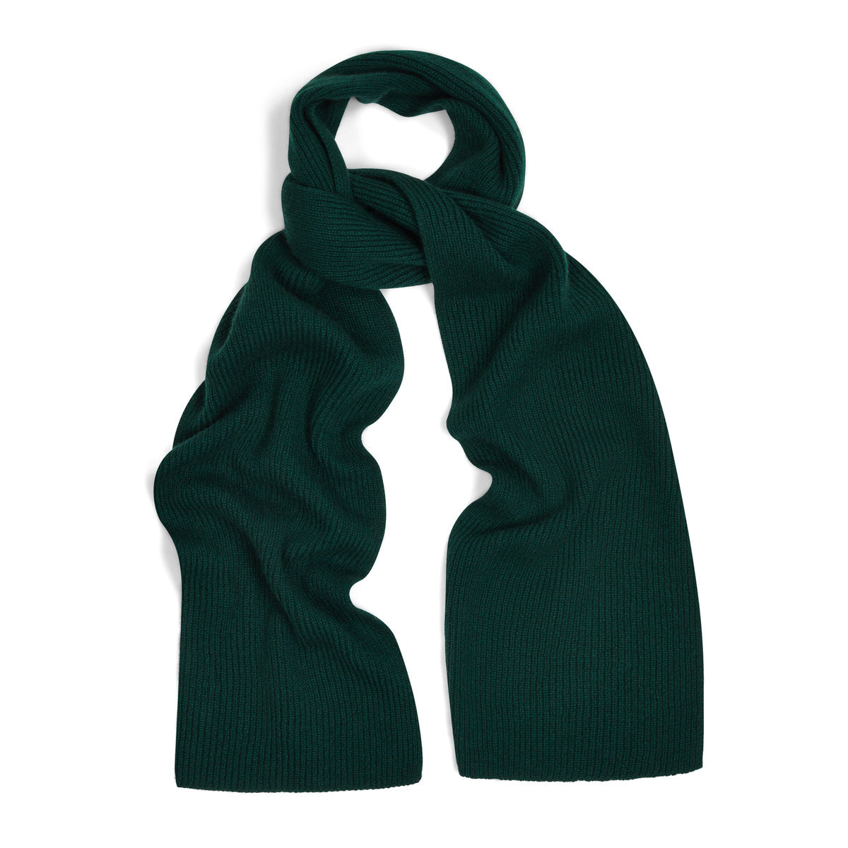 Scottish Cashmere 3 Ply Ribbed Scarf In