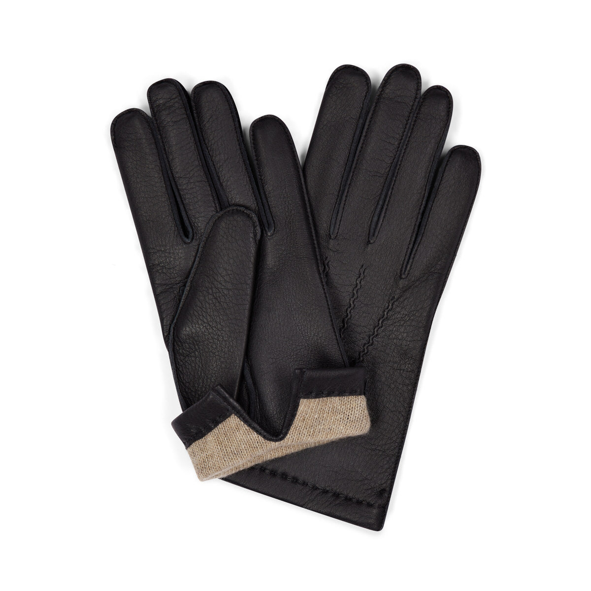 Deerskin Gloves With Cashmere Lining In