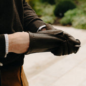 Peccary Gloves in Dark Brown