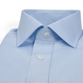 Tailored Fit Fine Piquet Double Cuff Shirt In
