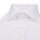 Tailored Fit Fine Piquet Double Cuff Shirt In