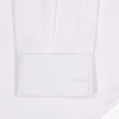 Tailored Fit Fine Piquet Double Cuff Shirt In