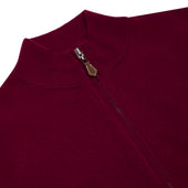 Welbeck Geelong Wool Gilet in Claret