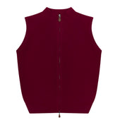 Welbeck Geelong Wool Gilet in Claret