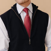 Welbeck Geelong Wool Gilet in Navy