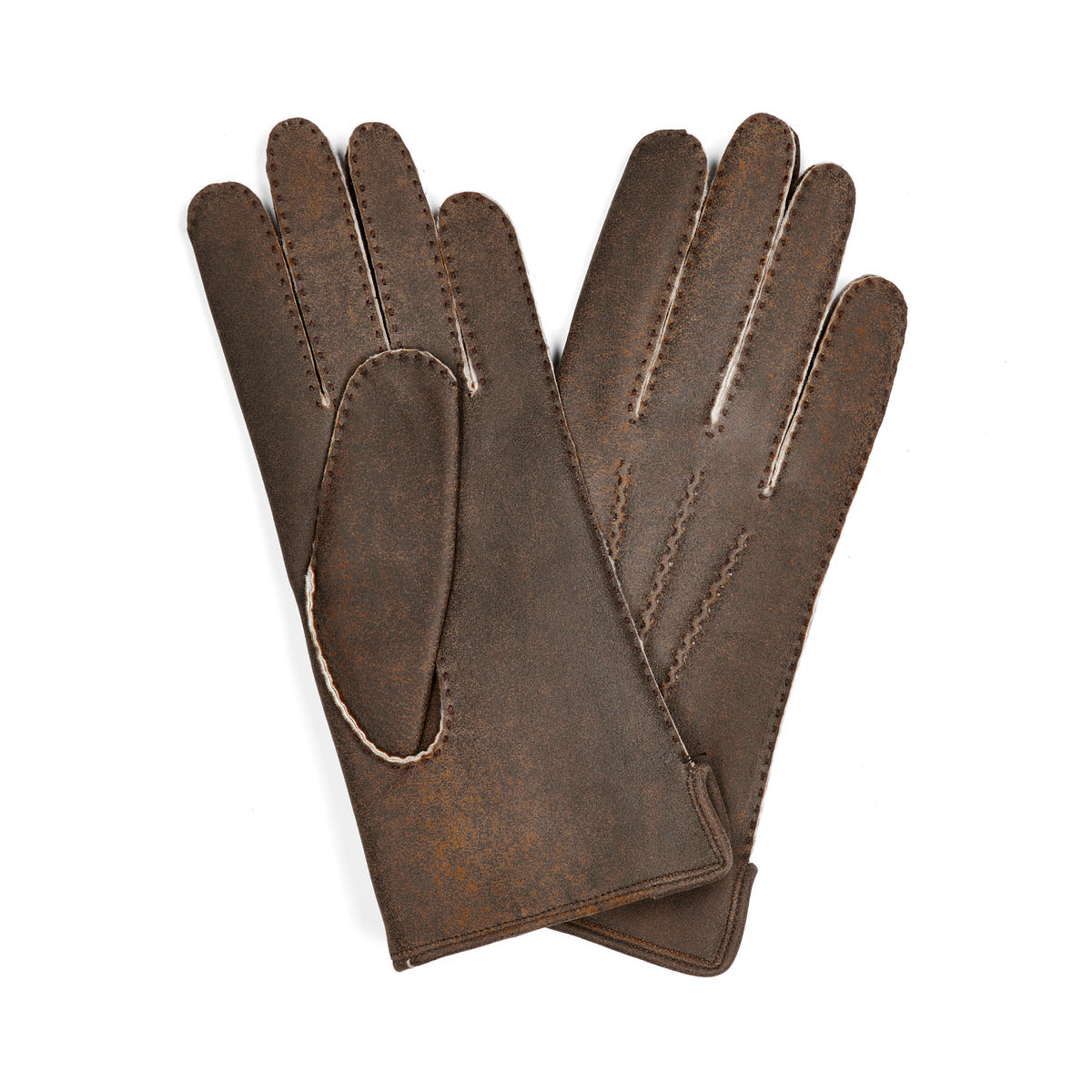 Lambskin Shearling Gloves In Antique