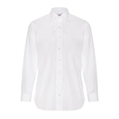 Slim Fit Poplin Double Cuff Shirt In