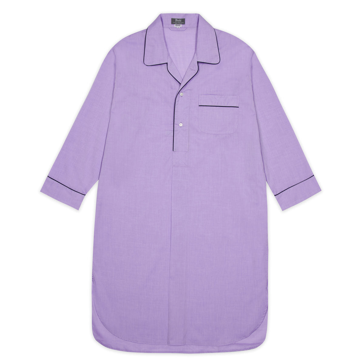 Plain Batiste Nightshirt In Lilac