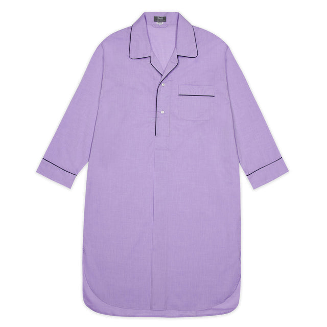 Plain Batiste Nightshirt in Lilac