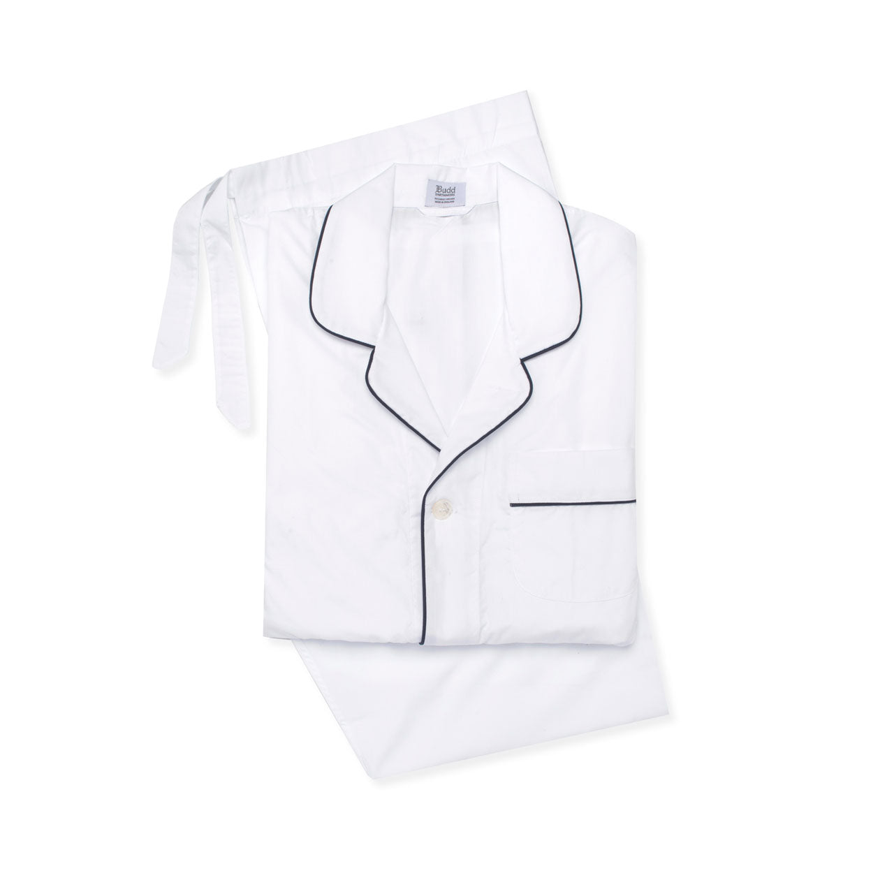 Giza 87 Egyptian Cotton Classic Fit Pyjamas In And Navy