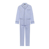 Giza 87 Egyptian Cotton Tailored Fit Pyjamas in Sky Blue