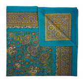 Italian Cotton Floral Paisley Handkerchief In