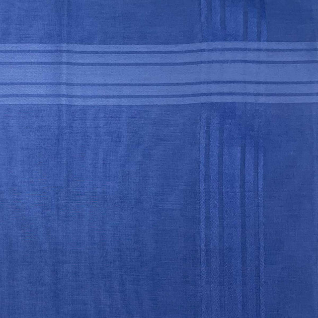 Italian Cotton Satin Border Bandana Handkerchief in Cornflower