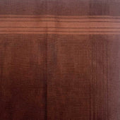 Italian Cotton Satin Border Bandana Handkerchief in Umber Brown
