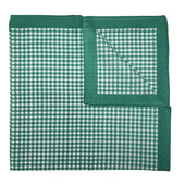 Italian Cotton Large Gingham Handkerchief In