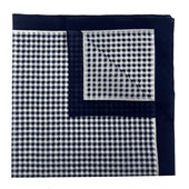 Italian Cotton Gingham Check Handkerchief In