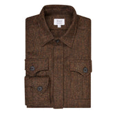 Herringbone Tweed Safari Jacket in Ashdown