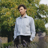 Tailored Fit Flanello Brushed Cotton Gingham Shirt In