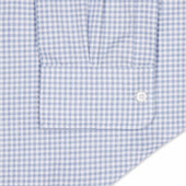 Tailored Fit Flanello Brushed Cotton Gingham Shirt In