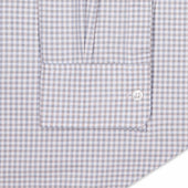 Tailored Fit Flanello Brushed Cotton Gingham Shirt In And Coffee