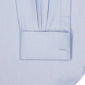 Classic Fit Wide Herringbone Double Cuff Shirt In