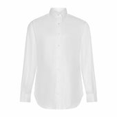 Tailored Fit Wide Herringbone Double Cuff Shirt In