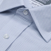 Tailored Fit Puppytooth Cotton And Cashmere Shirt In