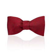 Mini Polka Dot Silk Adjustable Bow Tie In Red And Navy