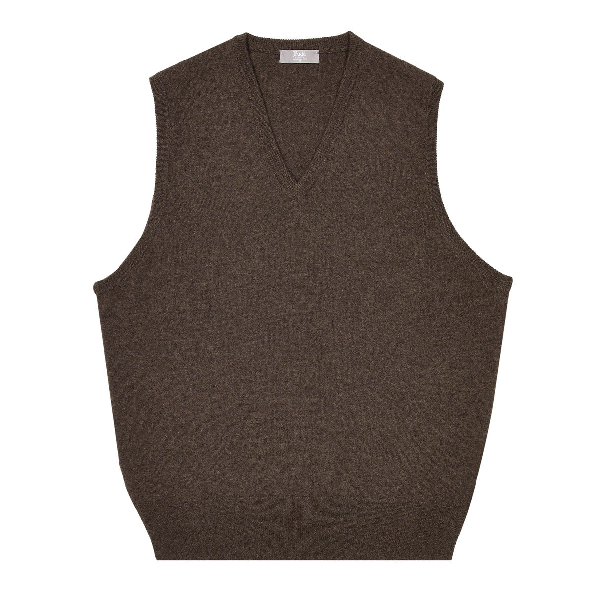 Stanhope Cashmere V Neck Slipover In Pepperpot