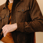 Alston Cashmere Crew Neck Jumper In Vintage Vicuna