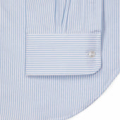 Classic Fit Button Down Stripe Oxford Shirt In And White