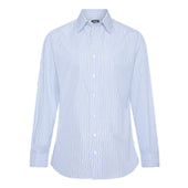 Tailored Fit Exclusive Budd Stripe Double Cuff Shirt In