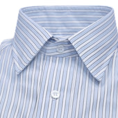 Tailored Fit Exclusive Budd Stripe Double Cuff Shirt In