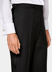 Slim Leg Straight Tuxedo Trousers
