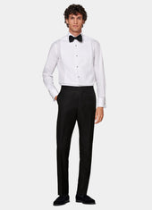 Slim Leg Straight Tuxedo Trousers