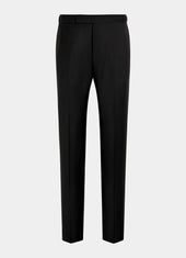 Slim Leg Straight Tuxedo Trousers
