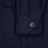 Pure Cashmere Safari Jacket in Navy