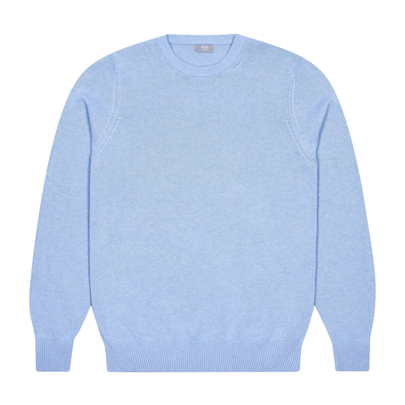 Hayle Cotton Relaxed Knit Crew Neck Jumper In Capri