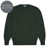 Hayle Cotton Relaxed Knit Crew Neck Jumper In Charleston