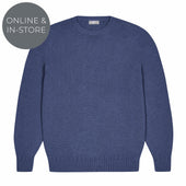 Hayle Cotton Relaxed Knit Crew Neck Jumper In