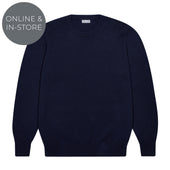Hayle Cotton Relaxed Knit Crew Neck Jumper In