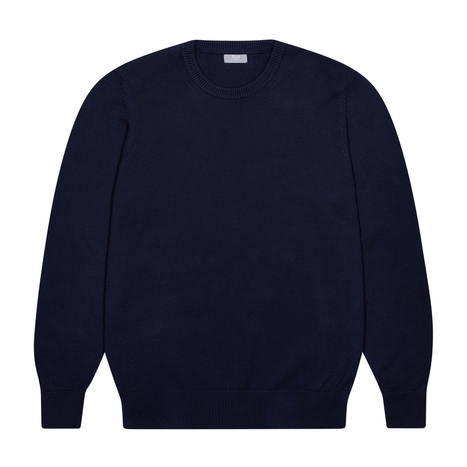 Hayle Cotton Relaxed Knit Crew Neck Jumper In